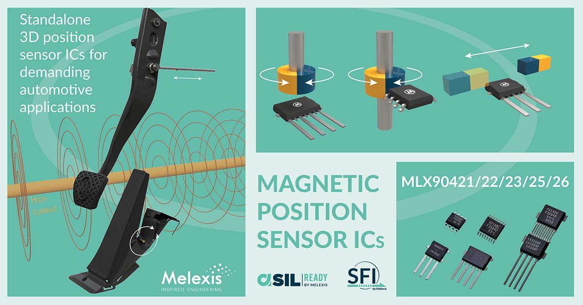 Melexis redefines the market with 3D magnetic position sensors